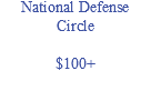 National Defense Circle $100+
